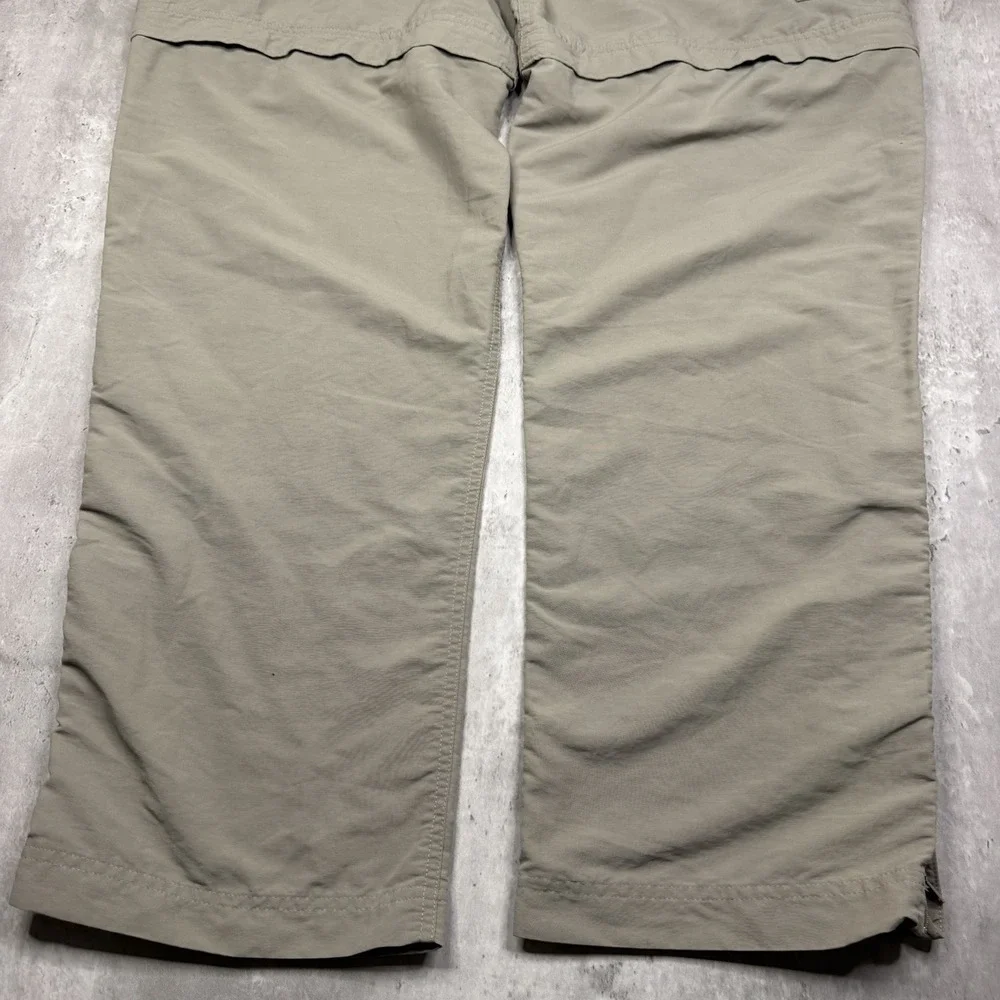 The North Face Men's Large Nylon Convertible Cargo Hiking Pants Outdoor Beige